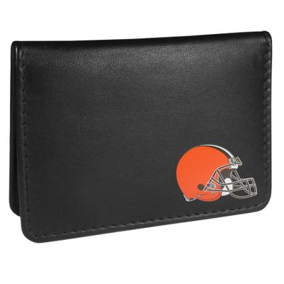 NFL Cleveland Browns Unisex Siskiyou Sports Weekend Bi-fold Wallet, Black, One Size