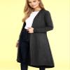 LL WSK2291 Women's Casual Long Open Front Drape Lightweight Duster High Low Hem Maxi Long Sleeve Cardigan M Charcoal view 2