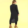 LL WSK2291 Women's Casual Long Open Front Drape Lightweight Duster High Low Hem Maxi Long Sleeve Cardigan M Charcoal view 3