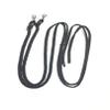 split reins flat braided black view 1