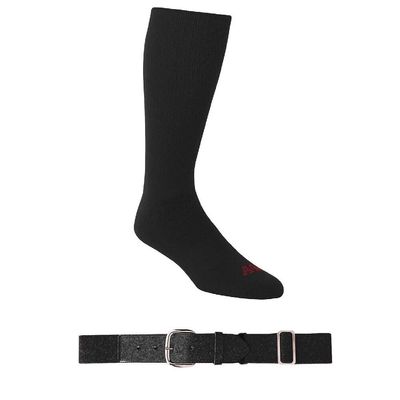A4 Sportswear Black Small Socks & Youth Belt