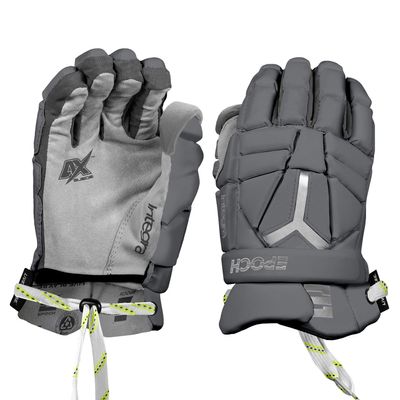 Epoch Lacrosse Integra Pro Lacrosse Unisex-Adult Sport Activity Glove for Goalies with Dual-Density Foam and Adjustable Wrist, 14", X-Large, Grey