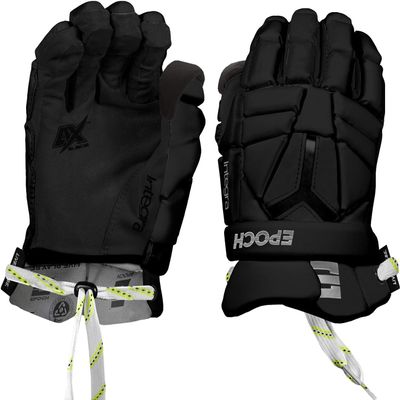 Epoch Lacrosse Integra Pro Lacrosse Unisex-Adult Sport Activity Glove for Goalies with Dual-Density Foam and Adjustable Wrist, 14", X-Large, Black