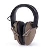 Walker's Razor Slim Shooter Electronic Hunting Folding Hearing Protection Earmuffs with 23dB Noise Reduction and Sound Amplification, Dark Earth view 1