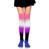SEAEAGLE Genderfluid Pride Flag Women Thigh High Socks Over Knee High Stockings Long Boot Socks view 2