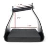 AJ Tack Angled Aluminum Trail Stirrups 2.5" view 2