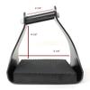 AJ Tack Angled Aluminum Trail Stirrups 2.5" view 3