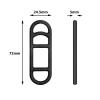 12 Pcs Bike Rubber Straps Bike Light Mount Bicycle Light Band Bicycle Silicone Band for Flashlight Cell Phones Speaker Holder Handlebar Sets view 3