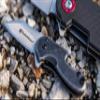Smith & Wesson Drive 3.25in S.S. Folding Keychain Knife with 1.25in Modified Tanto Blade and Stonewashed Handle for Outdoor, Tactical, Survival and EDC view 2