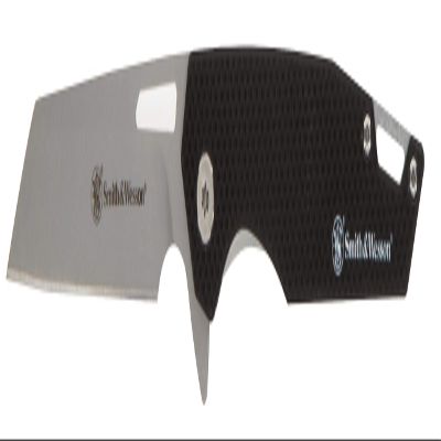 Smith & Wesson Sideburn 7.25in High Carbon S.S. Ultra Glide Folding Knife with 3in Wharncliffe Blade and G10 Handle for Outdoor, Tactical, Survival and EDC, Black
