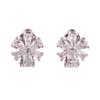HAPPYAN High-grade Copper AAA Cubic Zircon Materia Clip on Earrings No Pierced for Women Party Wedding Senstive ears hypoallergenic Clip-ons (Platinum Plated) view 1