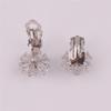 HAPPYAN High-grade Copper AAA Cubic Zircon Materia Clip on Earrings No Pierced for Women Party Wedding Senstive ears hypoallergenic Clip-ons (Platinum Plated) view 3