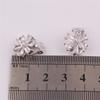 HAPPYAN High-grade Copper AAA Cubic Zircon Materia Clip on Earrings No Pierced for Women Party Wedding Senstive ears hypoallergenic Clip-ons (Platinum Plated) view 4