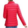 hlysgo Women's Slim-Fit Quilted Puffer Jacket Lightweight Padded Warm Winter Casual Down Coat Zip Jackets Red view 3