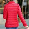 hlysgo Women's Slim-Fit Quilted Puffer Jacket Lightweight Padded Warm Winter Casual Down Coat Zip Jackets Red view 4