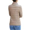 hlysgo Women's Slim-Fit Quilted Puffer Jacket Lightweight Padded Warm Winter Casual Down Coat Zip Jackets Khaki view 3
