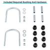 10L0L 4 Leaf Club Car Precedent Heavy Duty Rear Leaf Spring Kit for Precedent Gas & Electric 2004-Up OEM 102509301,102513001, with U Bolt and Bushings & Sleeves view 3