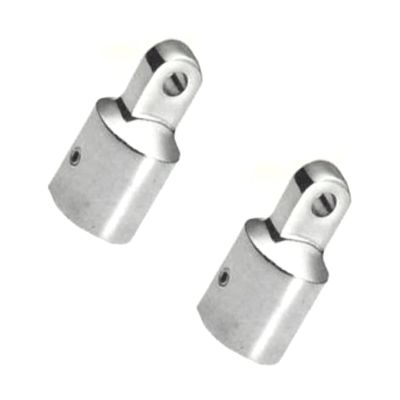 Asaki Boat Bimini Deck Hinge + Top Cap Eye End Fitting 156-66154-00 Set of 2