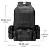 CVLIFE Tactical Backpack Military Army Rucksack 60L Large Assault Pack Detachable Molle Bag view 2