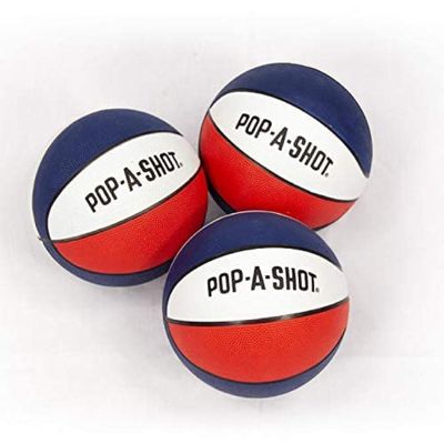 Pop-A-Shot Official Mini Basketball-3 Pack | Size 3 7-inch Diameter | Compatible with Official Games