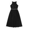 Aislor Big Girls Floral Lace Rhinestone Chiffon Lyrical Dance Dress Kids Princess Birthday Wedding Formal Ball Gowns Black 10 Years view 4