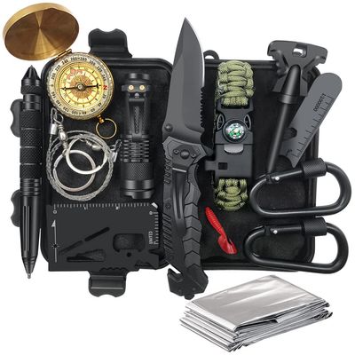 Gifts for Men Dad Husband - Valentines Day, Anniversary Birthday Gifts Idea for Him Boyfriend Man- Survival Kit 14 in 1, Survival Gear and Equipment, Fishing Hunting Camping Accessories, Cool Gadgets
