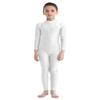 Aislor Kids Girls Zipper Back Full Body Gymnastics Jumpsuit Unitard Bodysuit Ballet Dance Dancewear Ivory 3-4 Years view 2