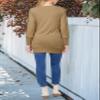 MEROKEETY Women's 2026 Spring Long Sleeve Cardigan Sweater Lightweight Snap Button Down Open Front Casual Outfit, Khaki, L view 4