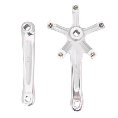 Crank Arms, 1 Pair Universal 170mm Aluminium Alloy Single Crankset Crank Arm Set Repair Parts BCD 130 mm for Mountain Road