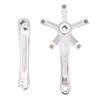 Crank Arms, 1 Pair Universal 170mm Aluminium Alloy Single Crankset Crank Arm Set Repair Parts BCD 130 mm for Mountain Road view 1
