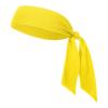 GOGO Tie Back Headband for Women, Adjustable Sweatband Sport Headbands for Men, Sweat Band for Running Tennis, Head Tie for Workouts and Sports, Running, Football, Basketball Teams, Athletics - Yellow view 1