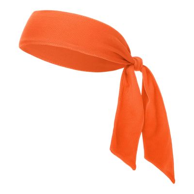 GOGO Tie Back Headband for Women, Adjustable Sweatband Sport Headbands for Men, Sweat Band for Running Tennis, Head Tie for Workouts and Sports, Running, Football, Basketball Teams, Athletics - Orange