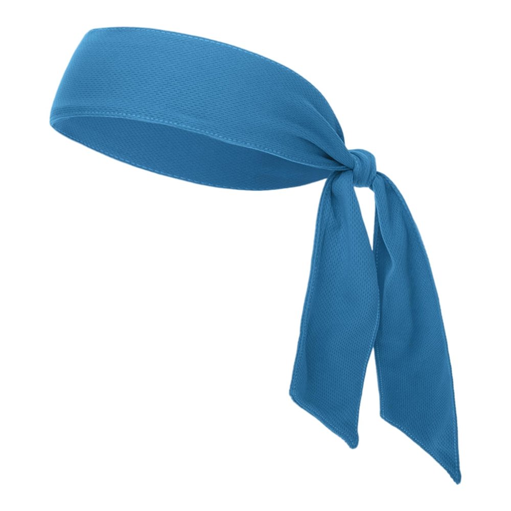 GOGO Tie Back Headband for Women, Adjustable Sweatband Sport Headbands for Men, Sweat Band for Running Tennis, Head Tie for Workouts and Sports, Running, Football, Basketball Teams, Athletics - Blue