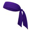 GOGO Tie Back Headband for Women, Adjustable Sweatband Sport Headbands for Men, Sweat Band for Running Tennis, Head Tie for Workouts and Sports, Running, Football, Basketball Teams, Athletics - Purple view 1
