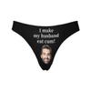 Personalized Face Thong I Make My Husband Eat Cum Custom Face Underpants Printed with Photo XS view 1