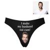 Personalized Face Thong I Make My Husband Eat Cum Custom Face Underpants Printed with Photo XS view 2
