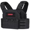 OneTigris CamoColor Tactical Vest, Adjustable Waistband from 36" to 46" (Black) view 1