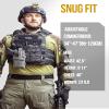 OneTigris CamoColor Tactical Vest, Adjustable Waistband from 36" to 46" (Black) view 4
