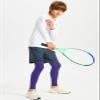 DEVOROPA Boys Leggings Quick Dry Youth Compression Pants Sports Tights Basketball Base Layer Purple XL view 4