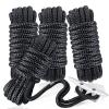 Dock Lines & Ropes Boat Accessories - 4 Pack 3/8" x 15' Double Braided Nylon Dock Lines with 12 Loop Excellent 5800 lbs Breaking Strength Marine Rope for Kayak Pontoon Boats up to 30ft Boating Gifts view 1