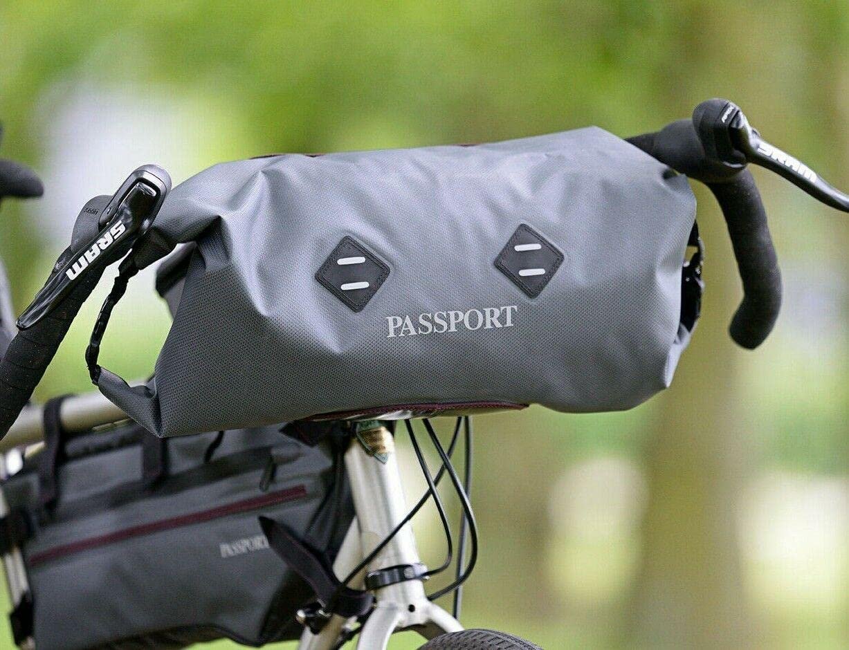 PASSPORT Handle Bar Bag, Double roll Ends (11L) - Grey - BAPPHBPX