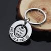 Meibai Sobriety Gift for Men Women One Day At a Time Keychain Proud of You Dad Mom NA AA Addiction Recovery Gifts (Keychain for Dad) view 2