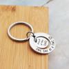 Meibai Sobriety Gift for Men Women One Day At a Time Keychain Proud of You Dad Mom NA AA Addiction Recovery Gifts (Keychain for Dad) view 3