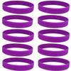 10 Purple Pancreatic Cancer Awareness Bracelets 100% Medical Grade Silicone - Latex and Toxin Free (10 Bracelets) Show Your Support For Pancreatic Cancer Awareness view 2