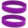 10 Purple Pancreatic Cancer Awareness Bracelets 100% Medical Grade Silicone - Latex and Toxin Free (10 Bracelets) Show Your Support For Pancreatic Cancer Awareness view 3