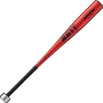 Zett BTT10084 Baseball Training Bats, Can Be Impacted, Made of Duralumin, 33.1 inches (84 cm), 5.6 lbs (1,750 g), Average Red (6,400), Made in Japan