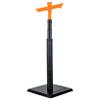CHAMPRO Attack Angle Batting Tee, Adjustable Height and Durable Rubber Construction, (27 to 42 inches), Black, orange view 1