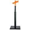 CHAMPRO Attack Angle Batting Tee, Adjustable Height and Durable Rubber Construction, (27 to 42 inches), Black, orange view 2