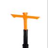 CHAMPRO Attack Angle Batting Tee, Adjustable Height and Durable Rubber Construction, (27 to 42 inches), Black, orange view 3