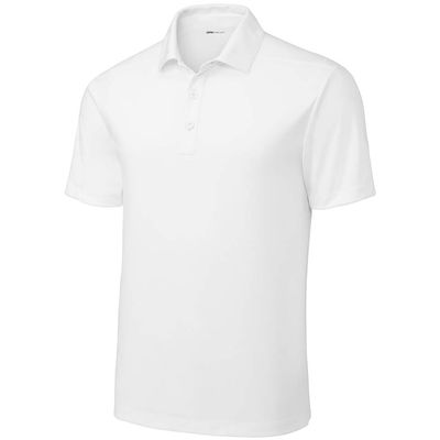 DRIEQUIP Men's UPF 50 UV Sun Protection Performance Polo-L-White